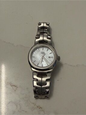 Tag Heuer Link Date Watch with Mother of Pearl 32mm Dial